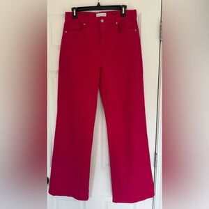 LOFT magenta Flare & Wide Leg Jeans